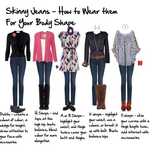 How to wear skinny jeans for your body shape