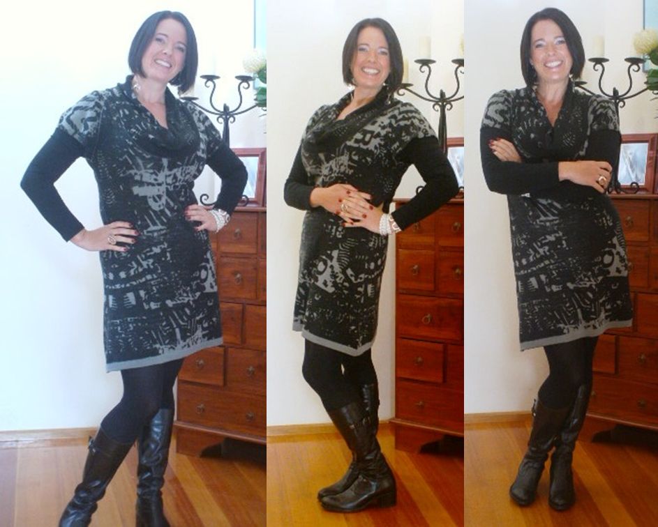 Wearing a Snugbod Bodysuit under my dress