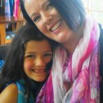 Niamh and I in our summer weight scarves