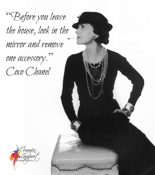 Coco Chanel Quotes About Accessories. QuotesGram