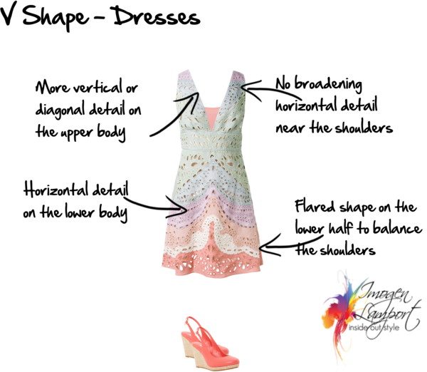 V shape dresses